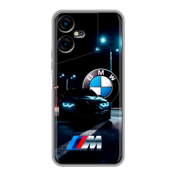 Силиконовый чехол на Tecno Pova Neo 3 с принтом БМВ BMW Силиконовый чехол на Tecno Pova Neo 3 с принтом БМВ BMW