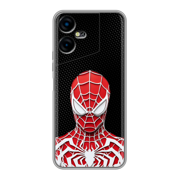 Силиконовый чехол на Tecno Pova Neo 3 с принтом человек паук spiderman Силиконовый чехол на Tecno Pova Neo 3 с принтом человек паук spiderman