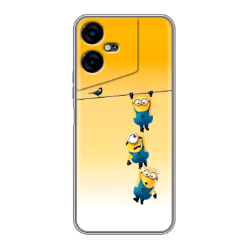 Силиконовый чехол на Tecno Pova Neo 3 с принтом Миньоны Силиконовый чехол на Tecno Pova Neo 3 с принтом Миньоны