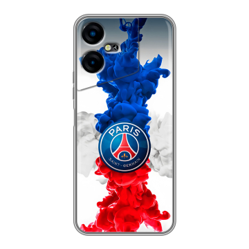 Силиконовый чехол на Tecno Pova Neo 3 с принтом PSG ПСЖ