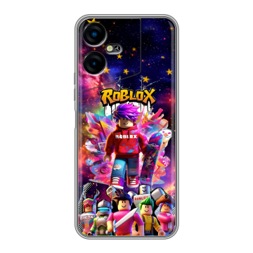 Силиконовый чехол на Tecno Pova Neo 3 с принтом Roblox Роблокс Силиконовый чехол на Tecno Pova Neo 3 с принтом Roblox Роблокс