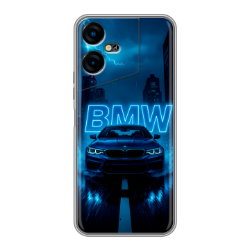 Силиконовый чехол на Tecno Pova Neo 3 с принтом BMW БМВ Силиконовый чехол на Tecno Pova Neo 3 с принтом BMW БМВ