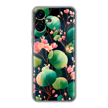 Силиконовый чехол на Tecno Pova Neo 3 с принтом женский