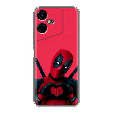 Силиконовый чехол на Tecno Pova Neo 3 с принтом Дедпул Deadpool Силиконовый чехол на Tecno Pova Neo 3 с принтом Дедпул Deadpool