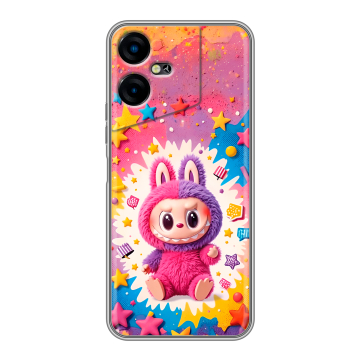 Силиконовый чехол на Tecno Pova Neo 3 с принтом Labubu Лабубу Силиконовый чехол на Tecno Pova Neo 3 с принтом Labubu Лабубу
