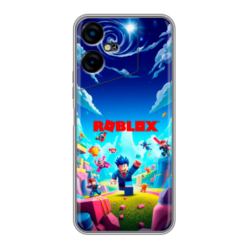 Силиконовый чехол на Tecno Pova Neo 3 с принтом Roblox Роблокс Силиконовый чехол на Tecno Pova Neo 3 с принтом Roblox Роблокс