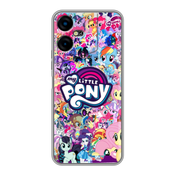 Силиконовый чехол на Tecno Pova Neo 3 с принтом My little pony Дружба чудо Силиконовый чехол на Tecno Pova Neo 3 с принтом My little pony Дружба чудо