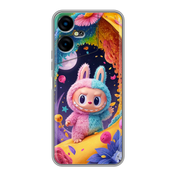 Силиконовый чехол на Tecno Pova Neo 3 с принтом Labubu Лабубу Силиконовый чехол на Tecno Pova Neo 3 с принтом Labubu Лабубу