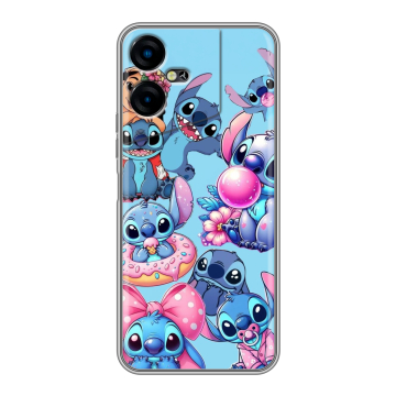 Силиконовый чехол на Tecno Pova Neo 3 с принтом Лило и Стич Силиконовый чехол на Tecno Pova Neo 3 с принтом Лило и Стич