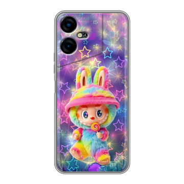 Силиконовый чехол на Tecno Pova Neo 3 с принтом Labubu Лабубу Силиконовый чехол на Tecno Pova Neo 3 с принтом Labubu Лабубу