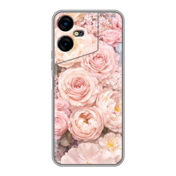 Силиконовый чехол на Tecno Pova Neo 3 с принтом женский
