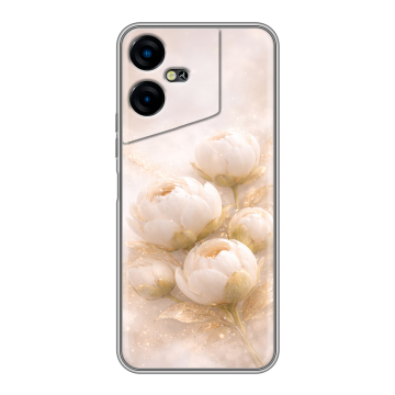 Силиконовый чехол на Tecno Pova Neo 3 с принтом женский