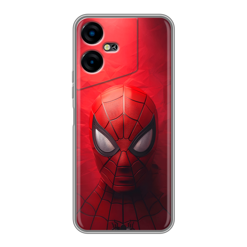 Силиконовый чехол на Tecno Pova Neo 3 с принтом Spiderman Человек паук Силиконовый чехол на Tecno Pova Neo 3 с принтом Spiderman Человек паук