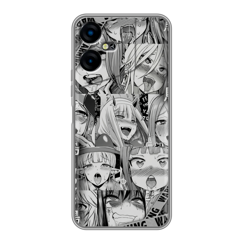 Силиконовый чехол на Tecno Pova Neo 3 с принтом Ahegao Ахегао Аниме Силиконовый чехол на Tecno Pova Neo 3 с принтом Ahegao Ахегао Аниме