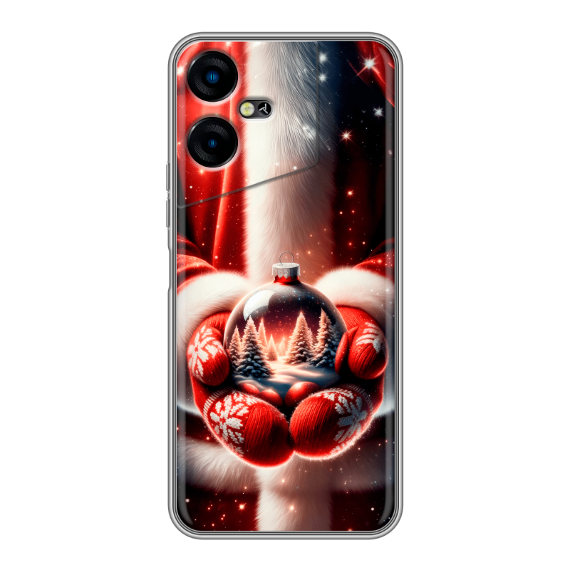 Силиконовый чехол на Tecno Pova Neo 3 с принтом Новый год Силиконовый чехол на Tecno Pova Neo 3 с принтом Новый год