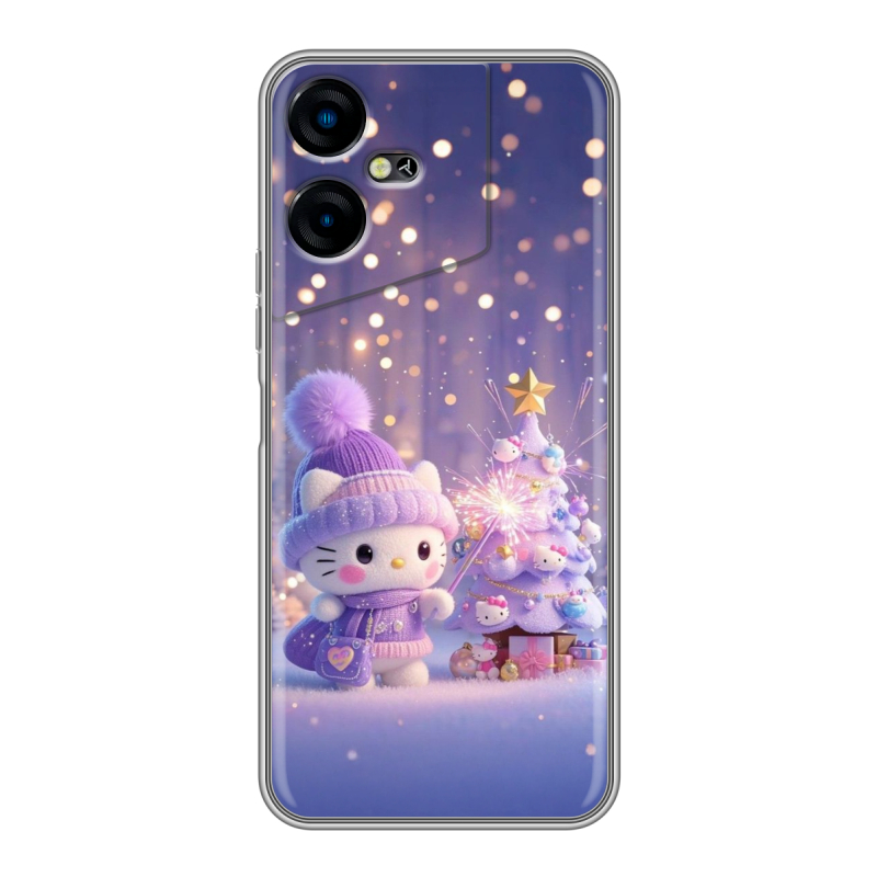 Силиконовый чехол на Tecno Pova Neo 3 с принтом Новый год Силиконовый чехол на Tecno Pova Neo 3 с принтом Новый год