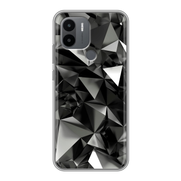 Силиконовый чехол на Xiaomi Poco C51 с принтом Черные кристаллы Силиконовый чехол на Xiaomi Poco C51 с принтом Черные кристаллы