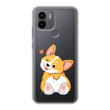 Силиконовый чехол на Xiaomi Poco C51 с принтом Корги