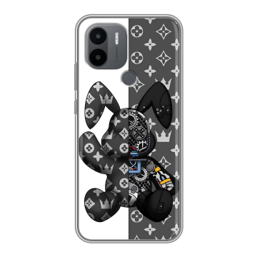 Силиконовый чехол на Xiaomi Poco C51 с принтом Луи робот Силиконовый чехол на Xiaomi Poco C51 с принтом Луи робот