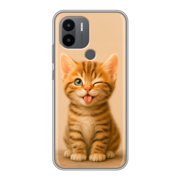 Силиконовый чехол на Xiaomi Poco C51 с принтом котенок