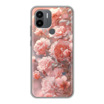 Силиконовый чехол на Xiaomi Poco C51 с принтом Розовые розы