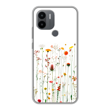 Силиконовый чехол на Xiaomi Poco C51 с принтом цветы