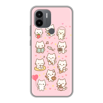Силиконовый чехол на Xiaomi Poco C51 с принтом Hello Kitty Хелоу Кити