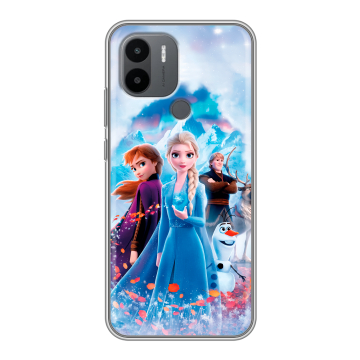 Силиконовый чехол на Xiaomi Poco C51 с принтом Холодное сердце Frozen Силиконовый чехол на Xiaomi Poco C51 с принтом Холодное сердце Frozen