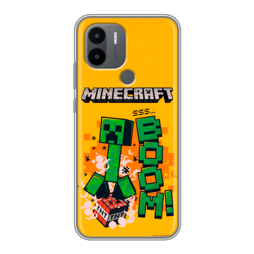 Силиконовый чехол на Xiaomi Poco C51 с принтом Майнкрафт Minecraft