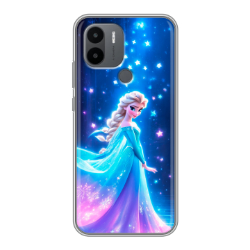 Силиконовый чехол на Xiaomi Poco C51 с принтом Холодное сердце Frozen Силиконовый чехол на Xiaomi Poco C51 с принтом Холодное сердце Frozen