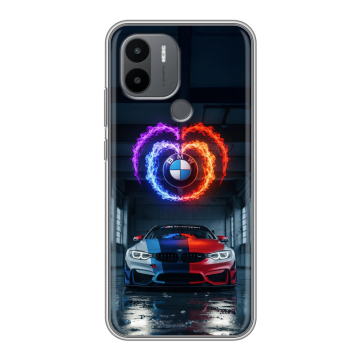 Силиконовый чехол на Xiaomi Poco C51 с принтом BMW БМВ
