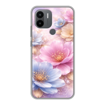 Силиконовый чехол на Xiaomi Poco C51 с принтом женский