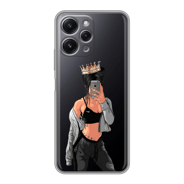 Силиконовый чехол на Xiaomi RedMi 12 с принтом Женские принты Силиконовый чехол на Xiaomi RedMi 12 с принтом Женские принты