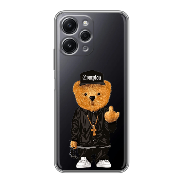 Силиконовый чехол на Xiaomi RedMi 12 с принтом Мишка Силиконовый чехол на Xiaomi RedMi 12 с принтом Мишка