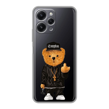 Силиконовый чехол на Xiaomi RedMi 12 с принтом Плюшевый медведь Силиконовый чехол на Xiaomi RedMi 12 с принтом Плюшевый медведь