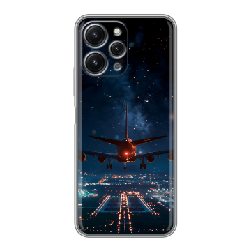 Силиконовый чехол на Xiaomi RedMi 12 с принтом самолет Силиконовый чехол на Xiaomi RedMi 12 с принтом самолет