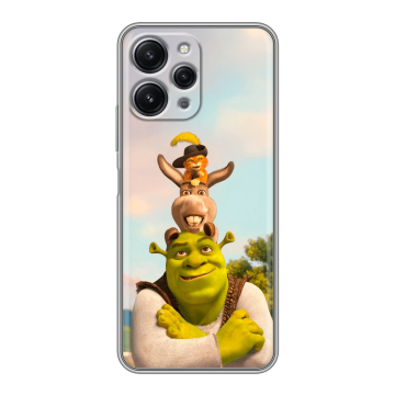 Силиконовый чехол на Xiaomi RedMi 12 с принтом Шрек Shrek Силиконовый чехол на Xiaomi RedMi 12 с принтом Шрек Shrek