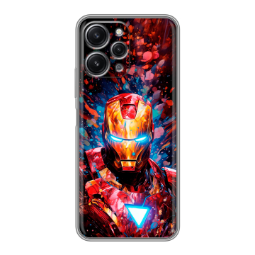 Силиконовый чехол на Xiaomi RedMi 12 с принтом Железный человек Ironman Силиконовый чехол на Xiaomi RedMi 12 с принтом Железный человек Ironman