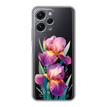 Силиконовый чехол на Xiaomi RedMi 12 с принтом Цветы орхидеи Силиконовый чехол на Xiaomi RedMi 12 с принтом Цветы орхидеи