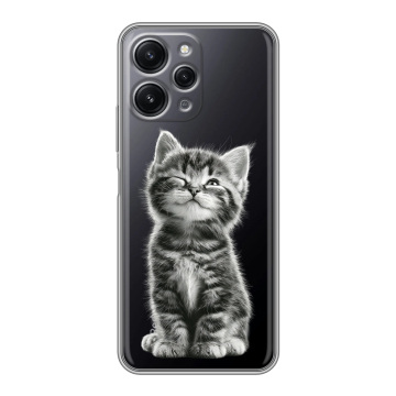 Силиконовый чехол на Xiaomi RedMi 12 с принтом Котенок Силиконовый чехол на Xiaomi RedMi 12 с принтом Котенок