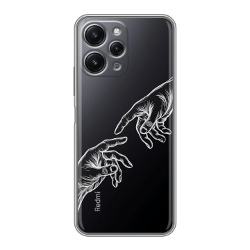 Силиконовый чехол на Xiaomi RedMi 12 с принтом Сотворение мира Силиконовый чехол на Xiaomi RedMi 12 с принтом Сотворение мира