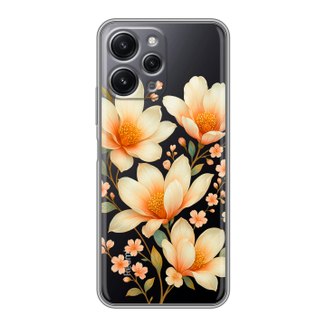Силиконовый чехол на Xiaomi RedMi 12 с принтом Цветы Силиконовый чехол на Xiaomi RedMi 12 с принтом Цветы