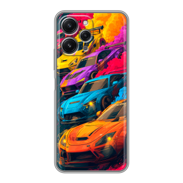 Силиконовый чехол на Xiaomi RedMi 12 с принтом Тачки Силиконовый чехол на Xiaomi RedMi 12 с принтом Тачки