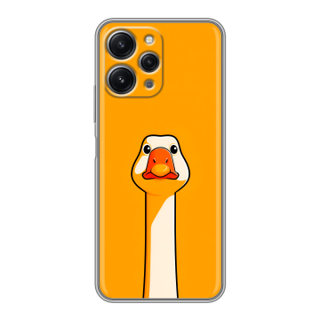 Силиконовый чехол на Xiaomi RedMi 12 с принтом Смешная утка