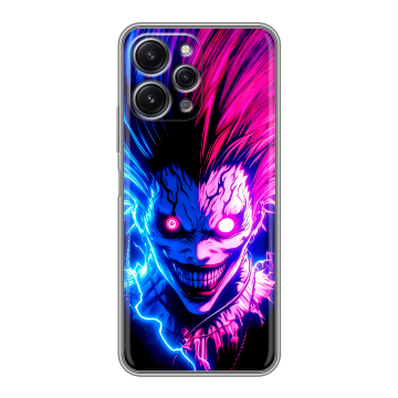 Силиконовый чехол на Xiaomi RedMi 12 с принтом Death note Тетрадь смерти