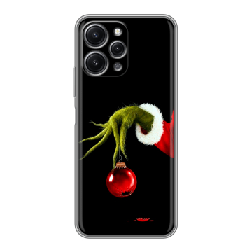 Силиконовый чехол на Xiaomi RedMi 12 с принтом Новый год Гринч