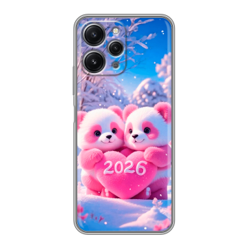 Силиконовый чехол на Xiaomi RedMi 12 с принтом Новый год