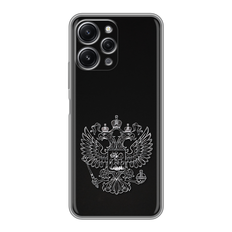 Силиконовый чехол на Xiaomi RedMi 12 с принтом Герб России Силиконовый чехол на Xiaomi RedMi 12 с принтом Герб России