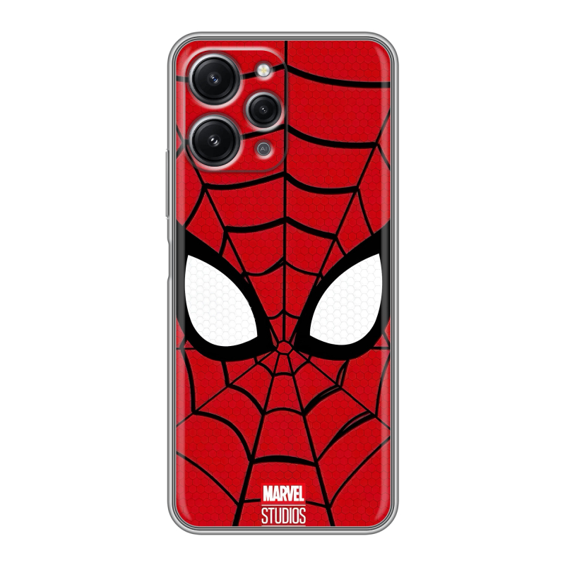 Силиконовый чехол на Xiaomi RedMi 12 с принтом человек паук spiderman Силиконовый чехол на Xiaomi RedMi 12 с принтом человек паук spiderman