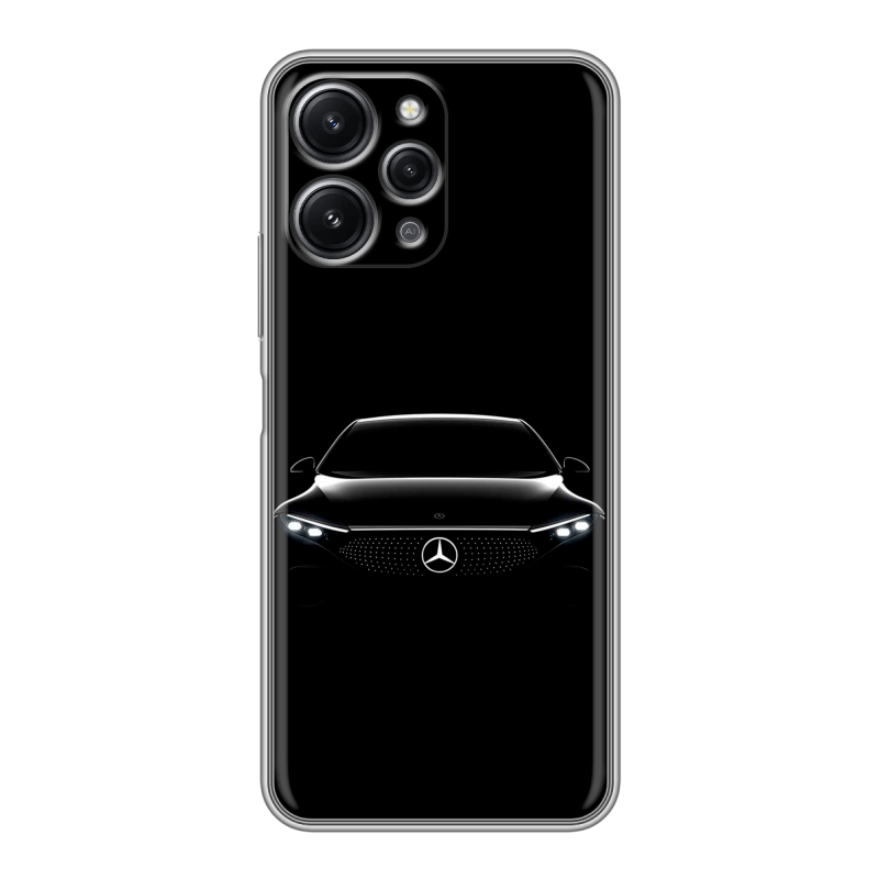 Силиконовый чехол на Xiaomi RedMi 12 с принтом Mercedes Мерседес Силиконовый чехол на Xiaomi RedMi 12 с принтом Mercedes Мерседес